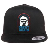 Make Mullets Great Again Flat Bill Trucker Hat