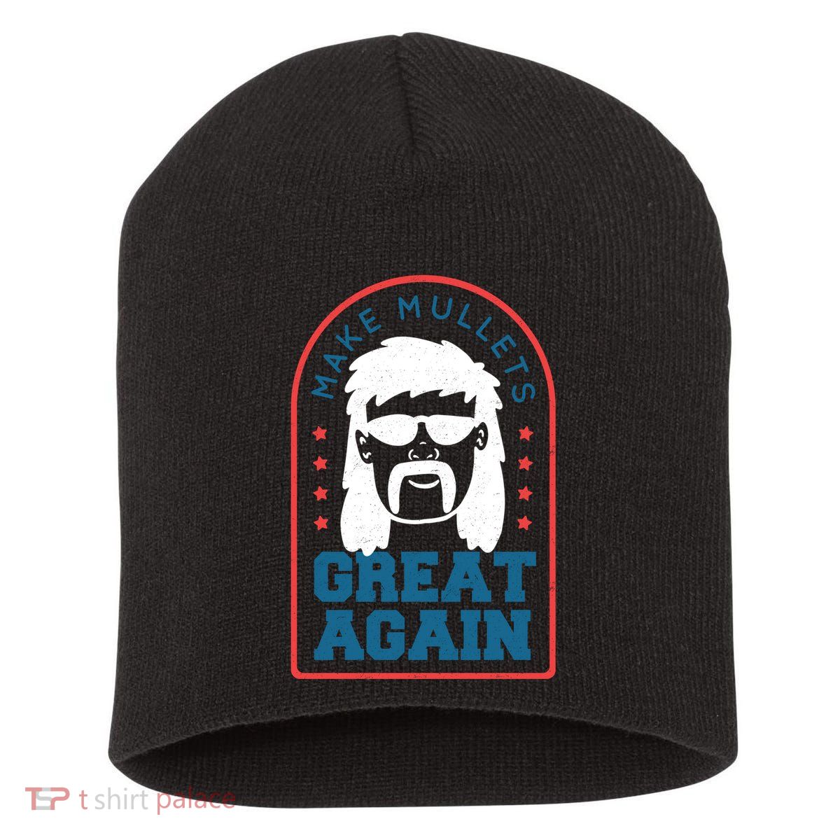Make Mullets Great Again Short Acrylic Beanie