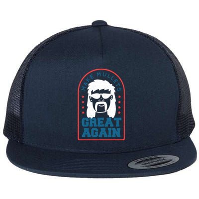 Make Mullets Great Again Flat Bill Trucker Hat