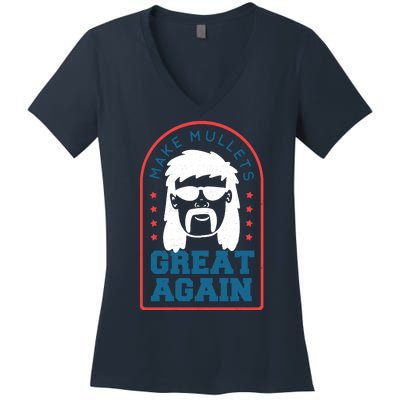 Make Mullets Great Again Women's V-Neck T-Shirt