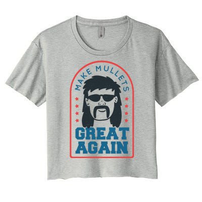 Make Mullets Great Again Women's Crop Top Tee