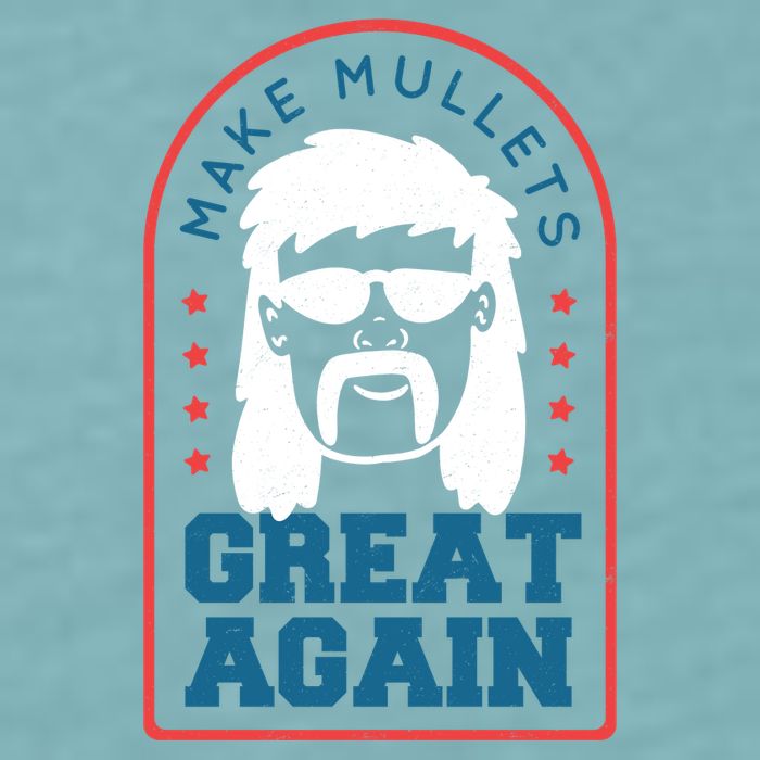 Make Mullets Great Again Sueded Cloud Jersey T-Shirt