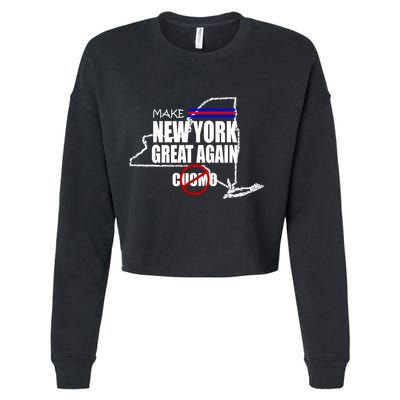 Make New York Great Again No More Cuomo Cropped Pullover Crew