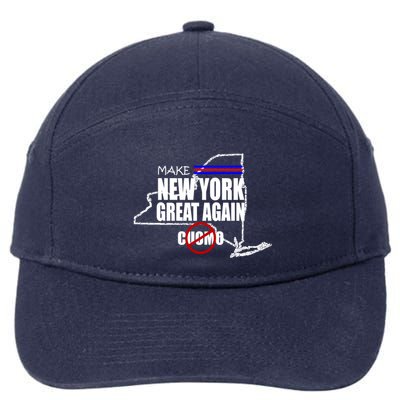 Make New York Great Again No More Cuomo 7-Panel Snapback Hat