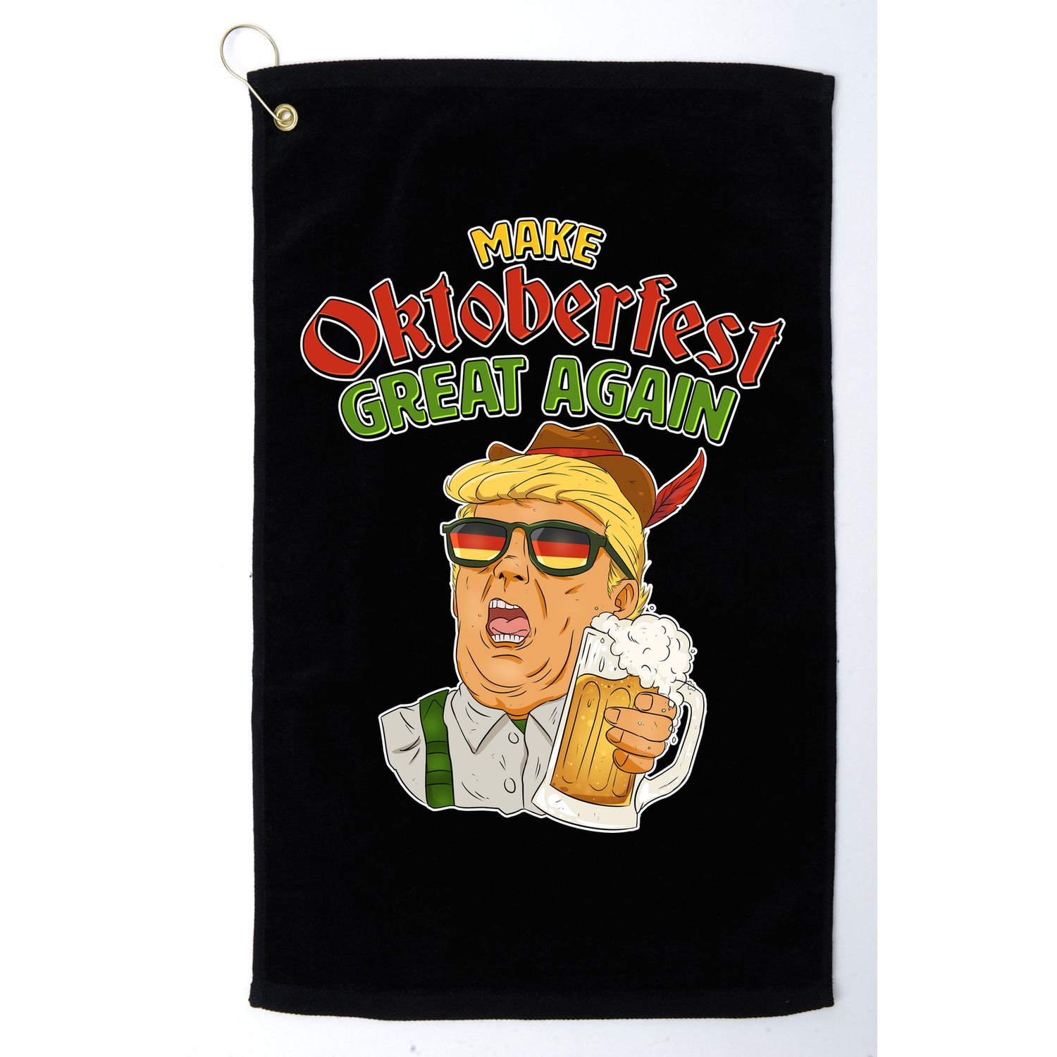Make Oktoberfest Great Again Golf Towel