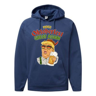 Make Oktoberfest Great Again Performance Fleece Hoodie