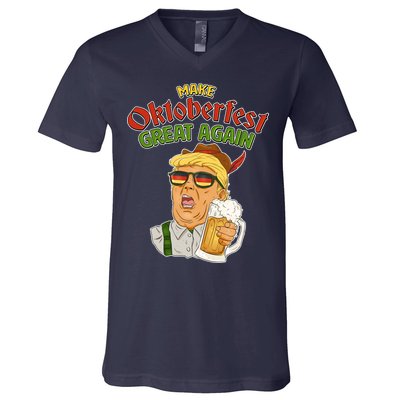 Make Oktoberfest Great Again V-Neck T-Shirt