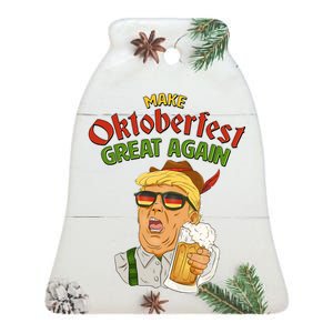 Make Oktoberfest Great Again Ceramic Bell Ornament