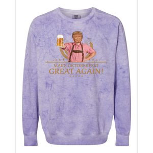 Make Oktoberfest Great Again Donald Trump Colorblast Crewneck Sweatshirt