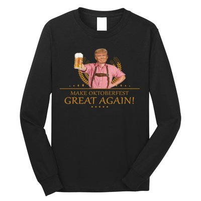 Make Oktoberfest Great Again Donald Trump Long Sleeve Shirt