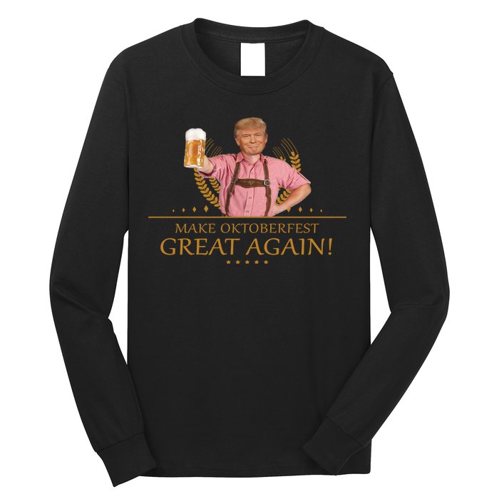 Make Oktoberfest Great Again Donald Trump Long Sleeve Shirt