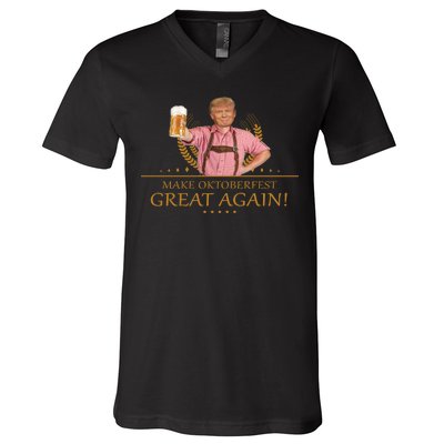 Make Oktoberfest Great Again Donald Trump V-Neck T-Shirt