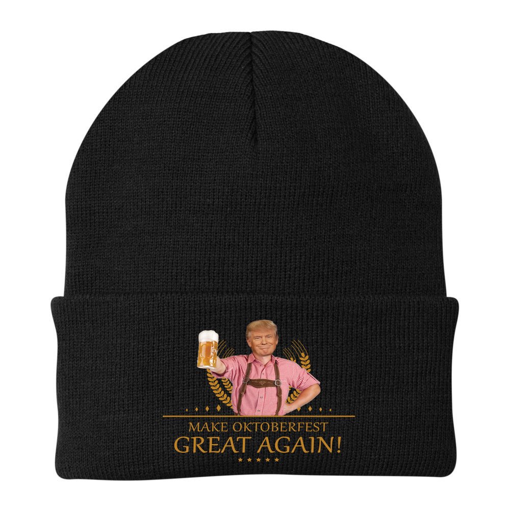 Make Oktoberfest Great Again Donald Trump Beanie