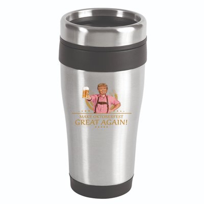 Make Oktoberfest Great Again Donald Trump 16oz Travel Tumbler