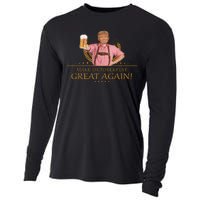 Make Oktoberfest Great Again Donald Trump Cooling Performance Long Sleeve Crew