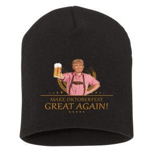 Make Oktoberfest Great Again Donald Trump Short Acrylic Beanie