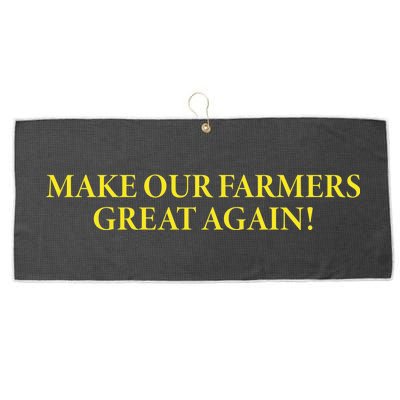 Make Our Farmers Great Again Large Microfiber Waffle Golf Towel