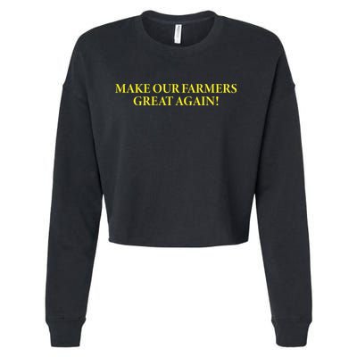 Make Our Farmers Great Again Cropped Pullover Crew