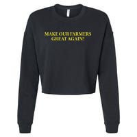 Make Our Farmers Great Again Cropped Pullover Crew