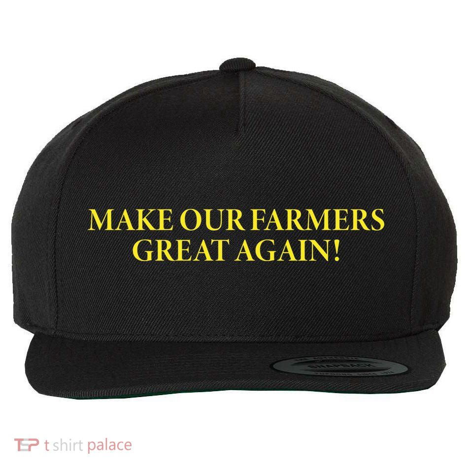 Make Our Farmers Great Again Wool Snapback Cap