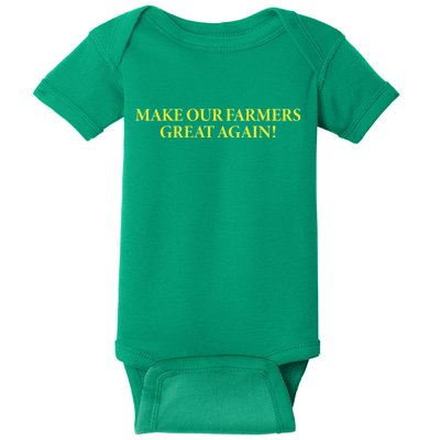 Make Our Farmers Great Again Baby Bodysuit