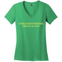 Make Our Farmers Great Again Women's V-Neck T-Shirt