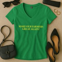 Make Our Farmers Great Again Women's V-Neck T-Shirt