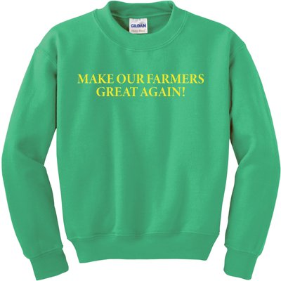 Make Our Farmers Great Again Kids Sweatshirt