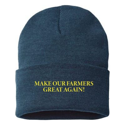 Make Our Farmers Great Again Sustainable Knit Beanie