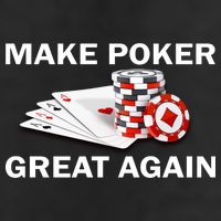 Make Poker Great Again 7 Panel Mesh Trucker Snapback Hat