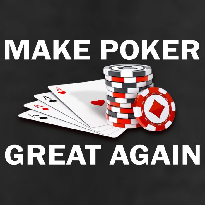 Make Poker Great Again 7 Panel Mesh Trucker Snapback Hat