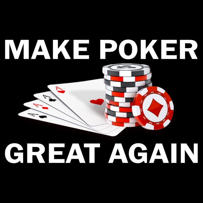 Make Poker Great Again Drawstring Bag