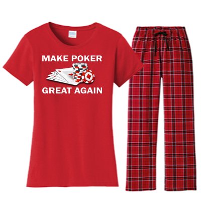 Make Poker Great Again Women's Flannel Pajama Set