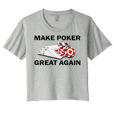 Make Poker Great Again Women's Crop Top Tee