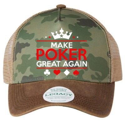 Make Poker Great Again Card Game Legacy Tie Dye Trucker Hat