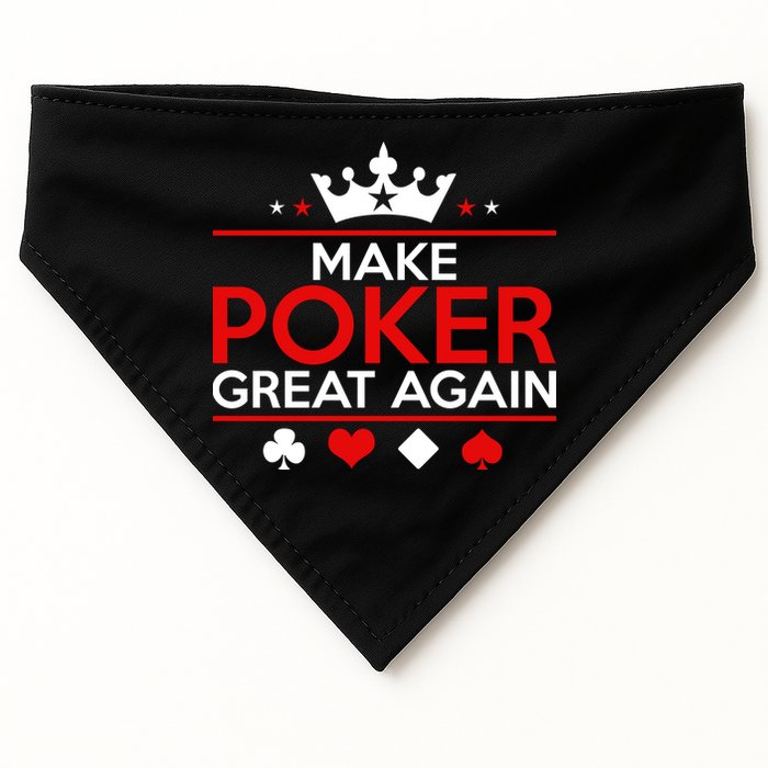 Make Poker Great Again Card Game USA-Made Doggie Bandana