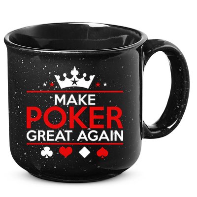 Make Poker Great Again Card Game 15oz Campfire Ceramic Mug