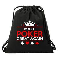 Make Poker Great Again Card Game Drawstring Bag