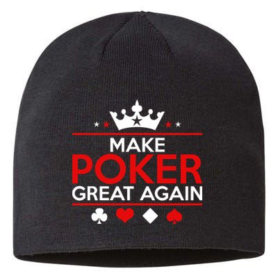 Make Poker Great Again Card Game Sustainable Beanie