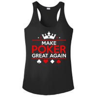 Make Poker Great Again Card Game Ladies PosiCharge Competitor Racerback Tank