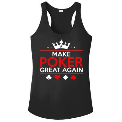 Make Poker Great Again Card Game Ladies PosiCharge Competitor Racerback Tank