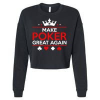 Make Poker Great Again Card Game Cropped Pullover Crew