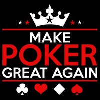 Make Poker Great Again Card Game Wool Snapback Cap