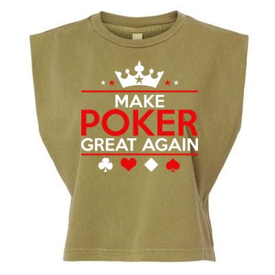 Make Poker Great Again Card Game Garment-Dyed Women's Muscle Tee