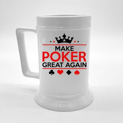 Make Poker Great Again Card Game Beer Stein