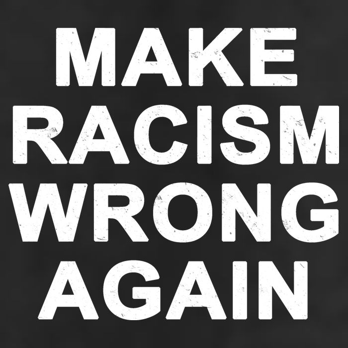Make Racism Wrong Again 7 Panel Mesh Trucker Snapback Hat