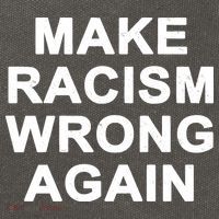Make Racism Wrong Again Cotton Canvas Backpack