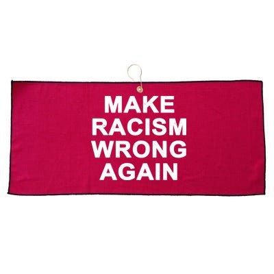 Make Racism Wrong Again Large Microfiber Waffle Golf Towel