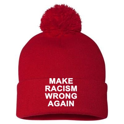 Make Racism Wrong Again Pom Pom 12in Knit Beanie