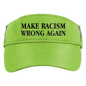 Make Racism Wrong Again Civil Rights Protest Adult Drive Performance Visor